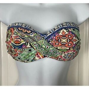 Nanette‎ Lepore Greek Tiles Tease Bandeau Women’s Size Small
